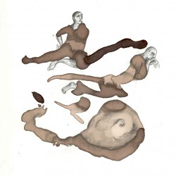 2007 dibujo ilustraciones hombres en la playa